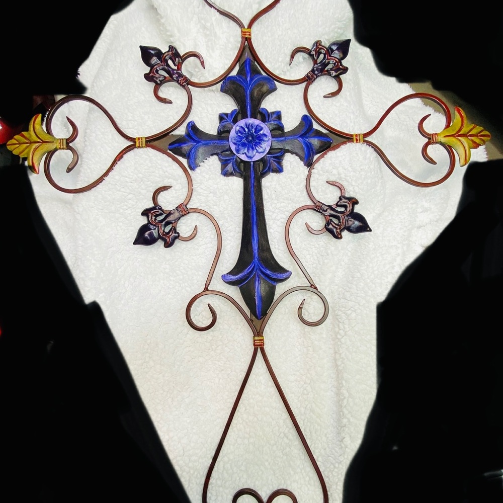 Wrought iron cross